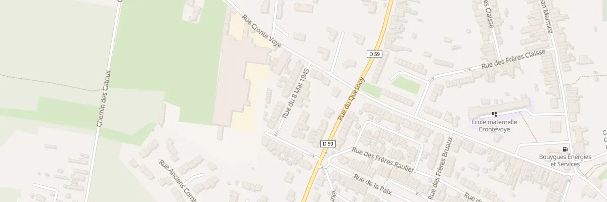 Plan du 15 Rue du Huit Mai 1945 à Quiévrechain