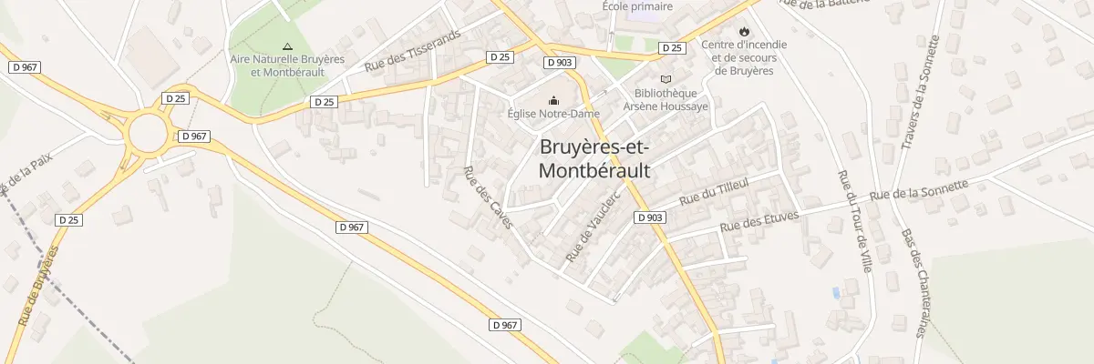 Plan du 8 Pl du Gen de Gaulle à Bruyères-et-Montbérault