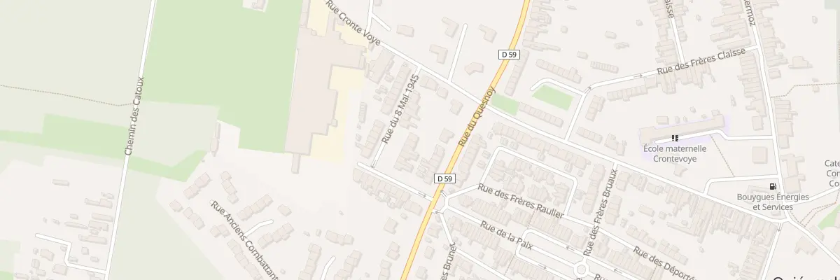 Plan du 11 Rue du Huit Mai 1945 à Quiévrechain