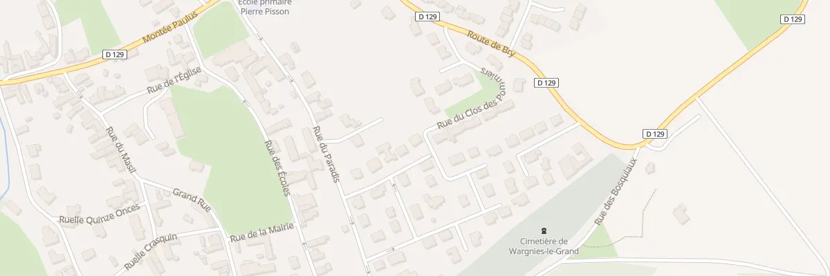 Plan du 5 Le Jardin Eden Rue Paradis à Wargnies-le-Grand