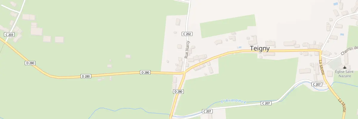 Plan du 7 Rue Narcy à Teigny