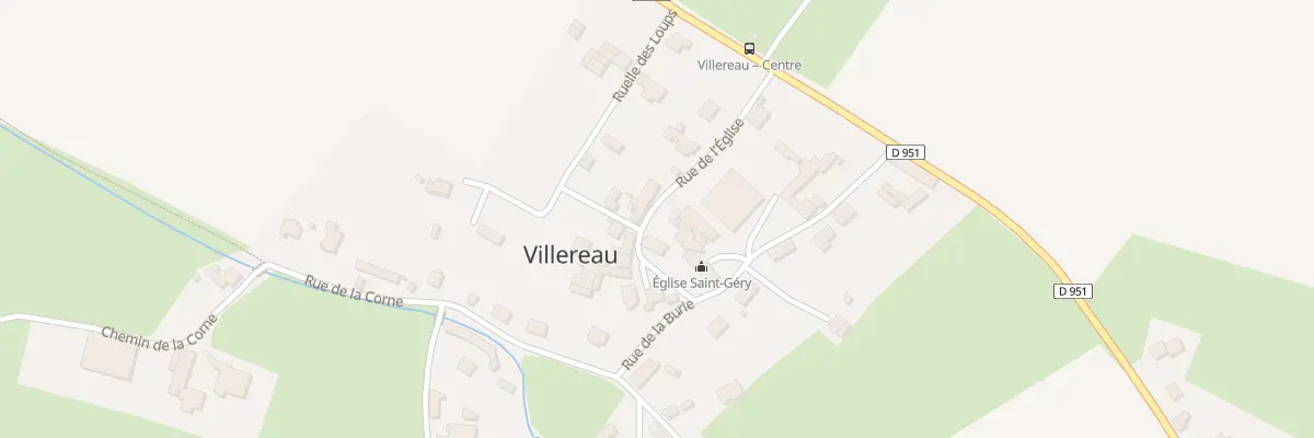 Plan du 7 Vc La Place à Villereau