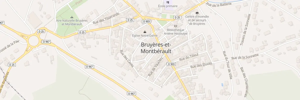 Plan du 4 Pl du Gen de Gaulle à Bruyères-et-Montbérault