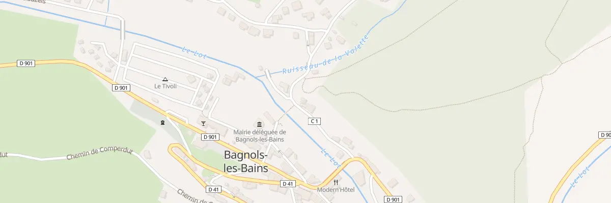Plan du 14 Rte de la Bessière à Mont Lozère et Goulet