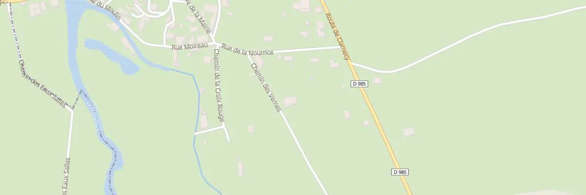 Plan du 1 Che des Vernes à Monceaux-le-Comte