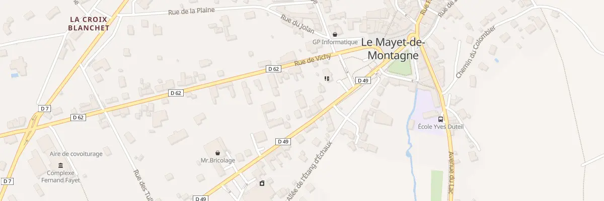 Plan du 8 Rue de Ferrières au Mayet-de-Montagne