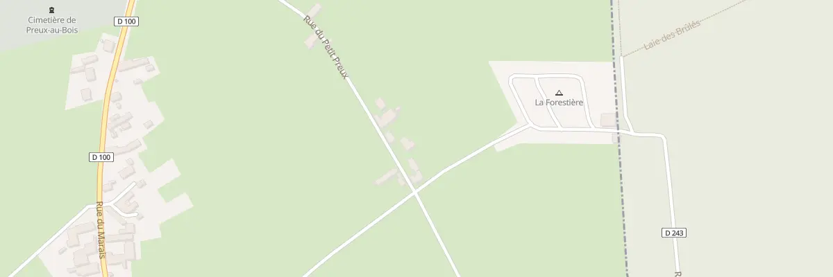 Plan du 33 Rue du Petit Preux à Preux-au-Bois