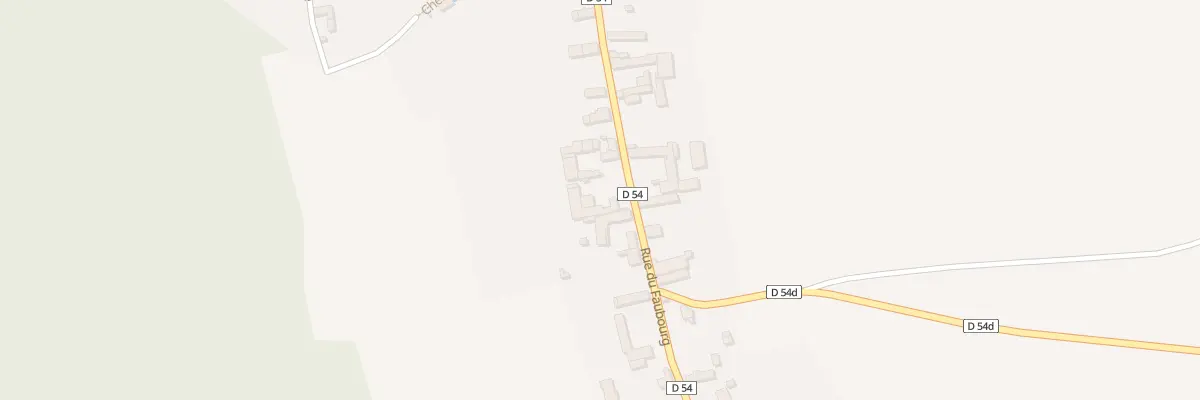 Plan du 22 Rue du Faubourg à Bérulle