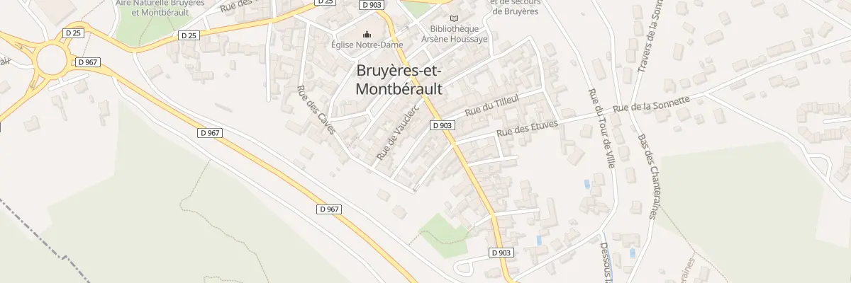 Plan du 5 Rue du Cheval Blanc à Bruyères-et-Montbérault