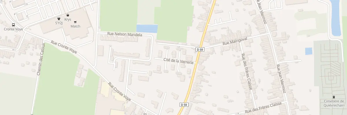 Plan du 99B Rue du Quesnoy Cte Verrerie à Quiévrechain