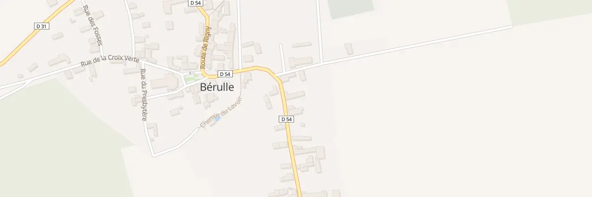 Plan du 7 Rue du Faubourg à Bérulle