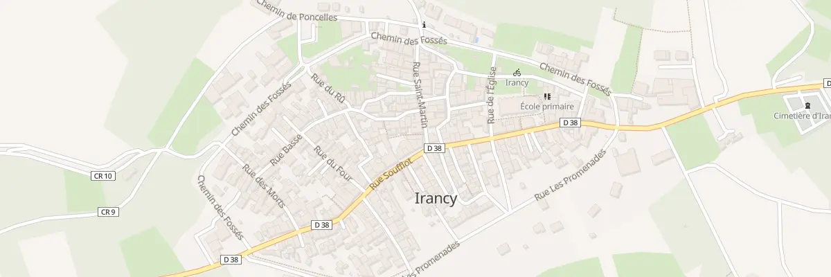 Plan du 3 Rue St Martin à Irancy