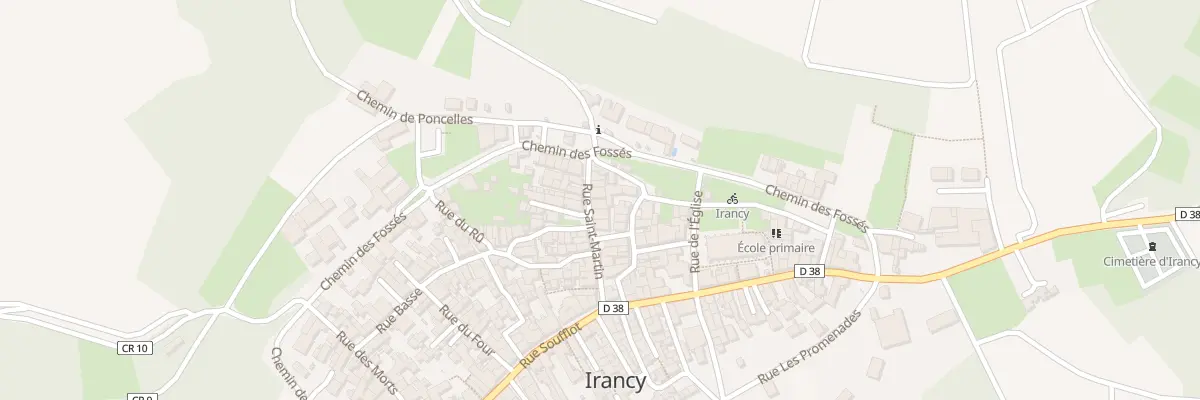 Plan du 10 Rue St Martin à Irancy