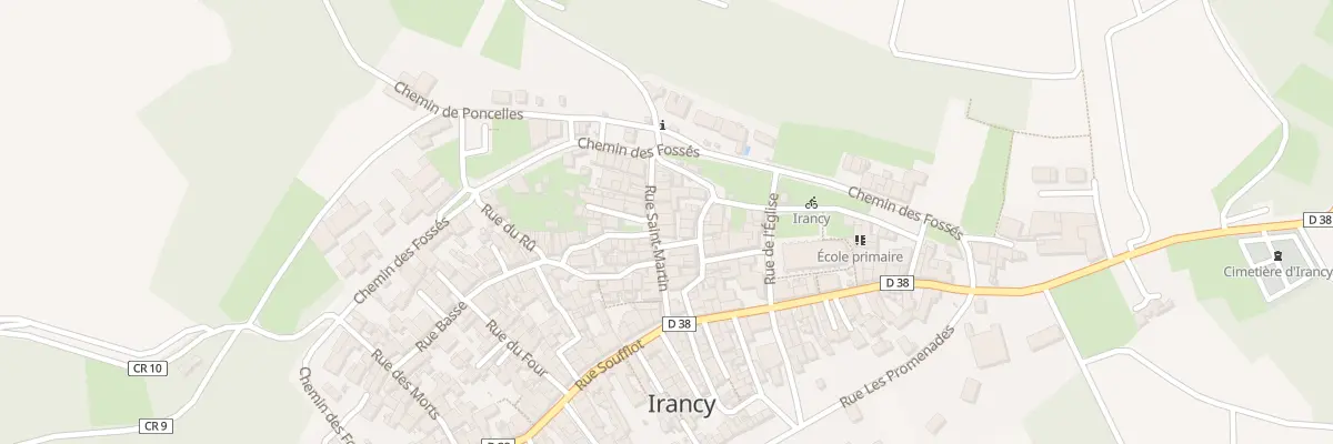 Plan du 14 Rue St Martin à Irancy