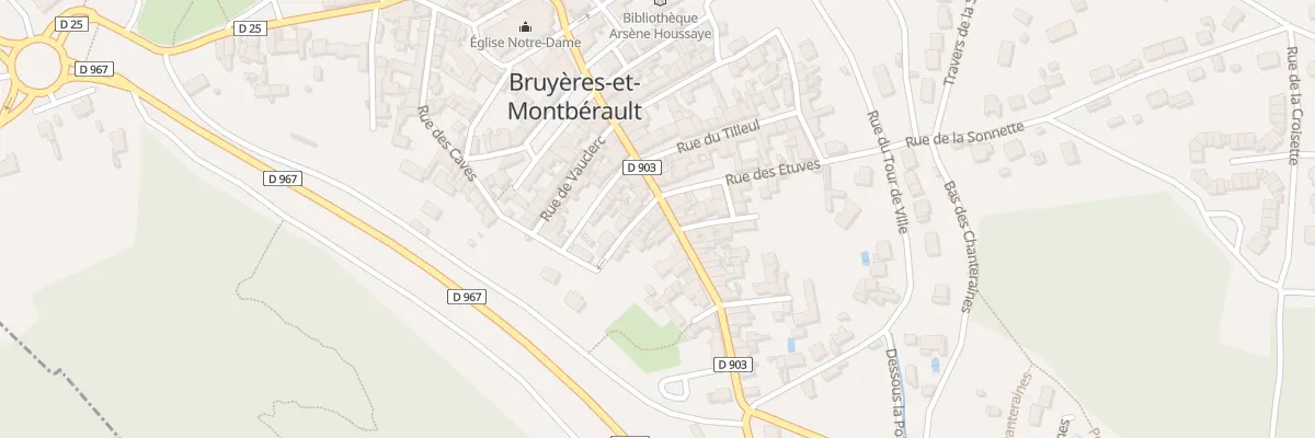 Plan du 22 Rue Porte de Reims à Bruyères-et-Montbérault