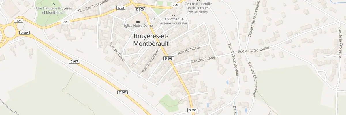 Plan du 13 Rue Porte de Reims à Bruyères-et-Montbérault