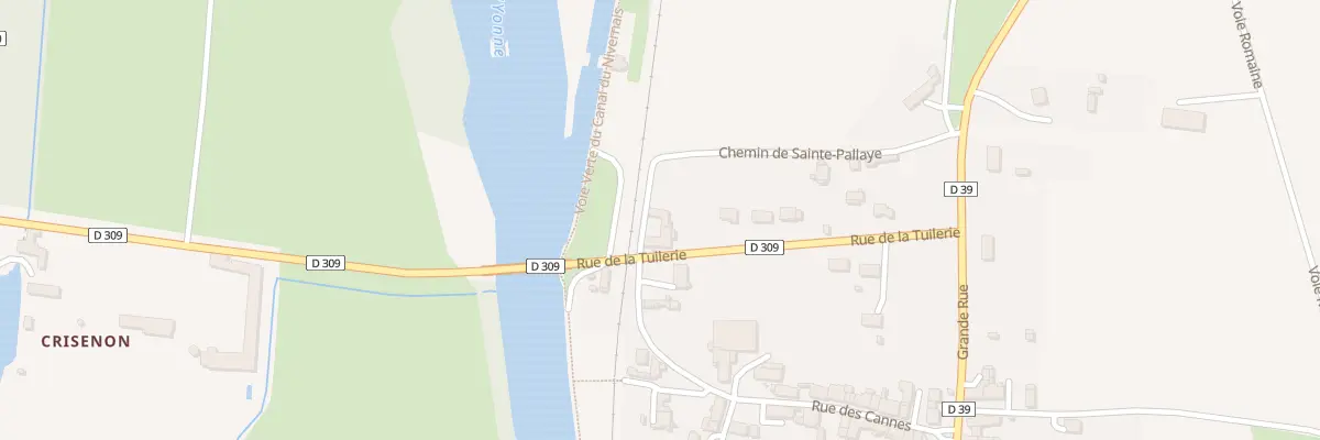 Plan du 3 Che de Ste Pallaye à Prégilbert