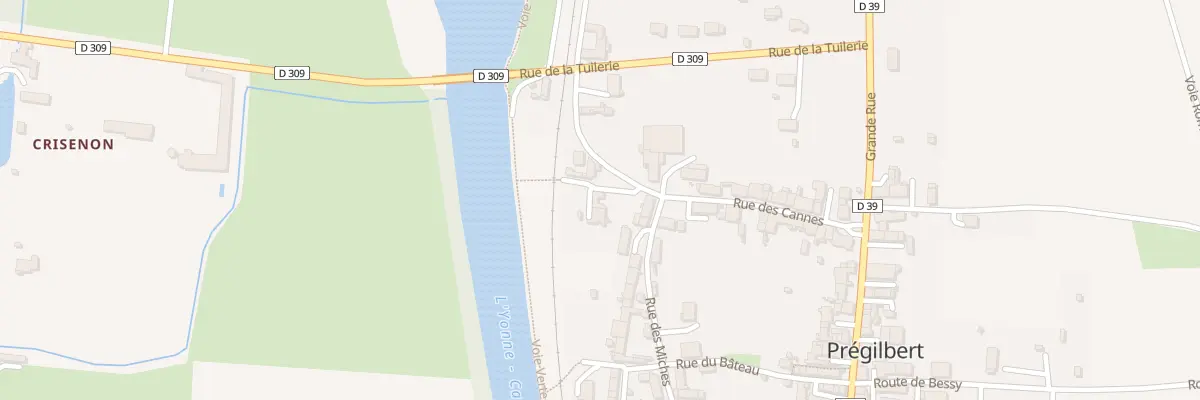 Plan du 3 Che de l’Abreuvoir à Prégilbert