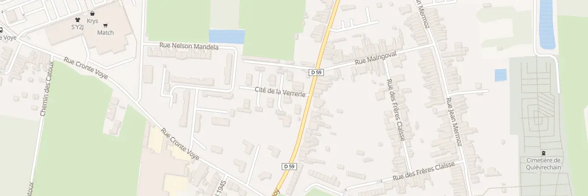 Plan du 101A Rue du Quesnoy Cte Verrerie à Quiévrechain