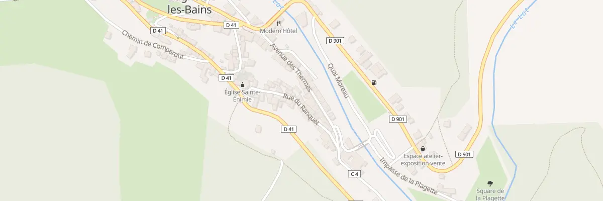 Plan du 6 Rue de l’Eglise - Bagnols à Mont Lozère et Goulet