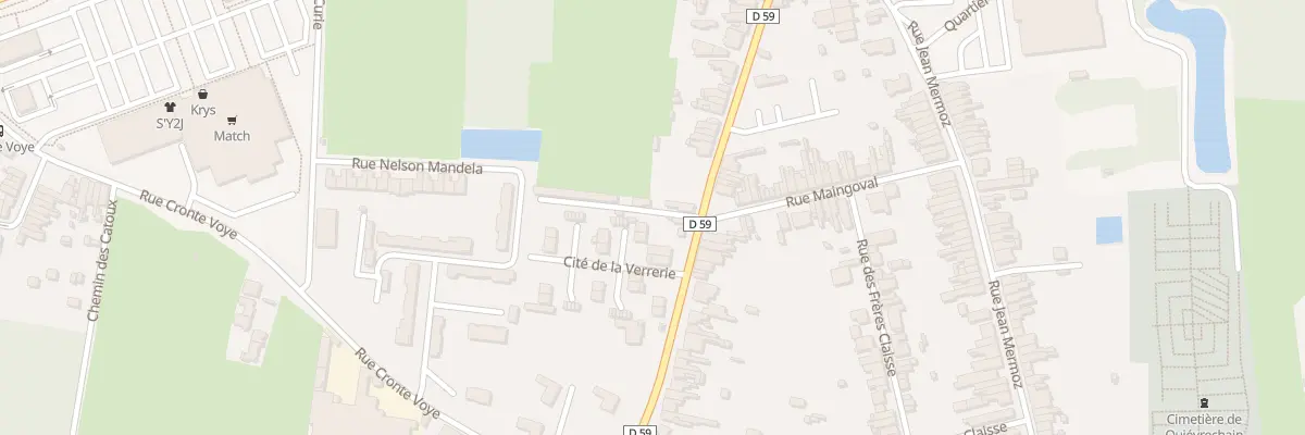 Plan du 95 Rue du Quesnoy à Quiévrechain