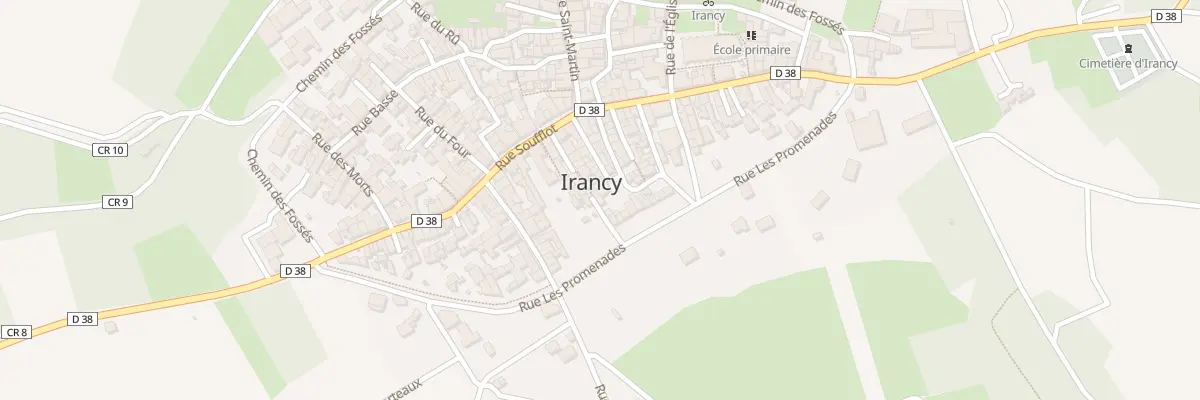 Plan du 7 Rue des Chariats à Irancy