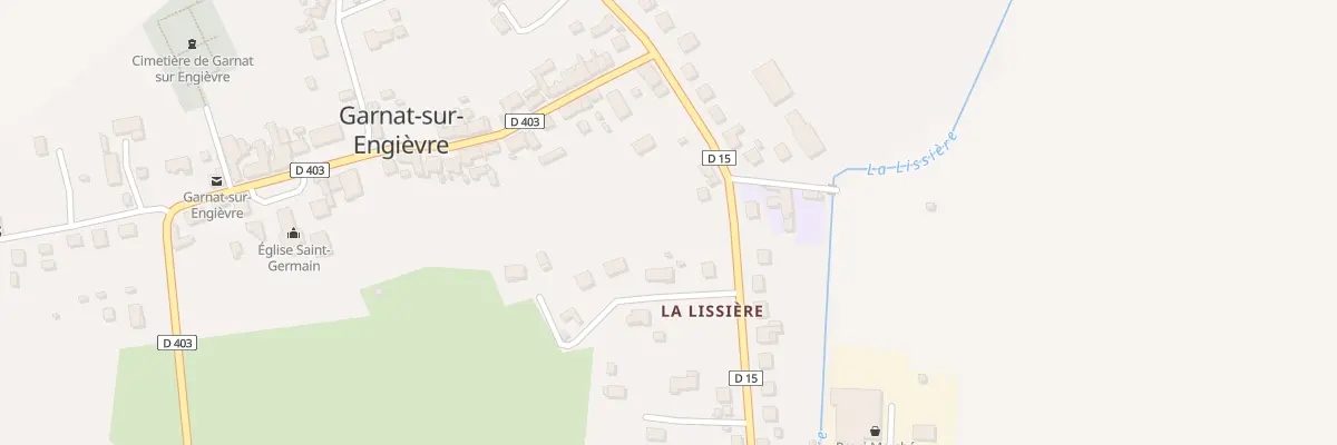 Plan du 15 Rte de Gannay sur Loire à Garnat-sur-Engièvre