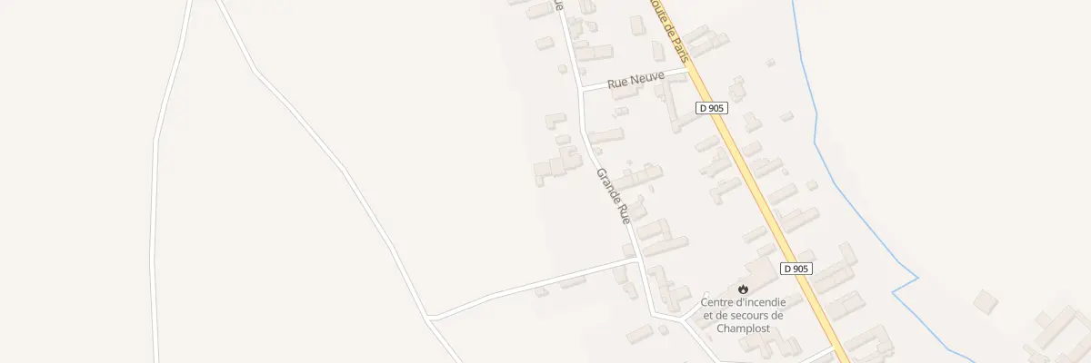 Plan du 93 Le Village à Champlost