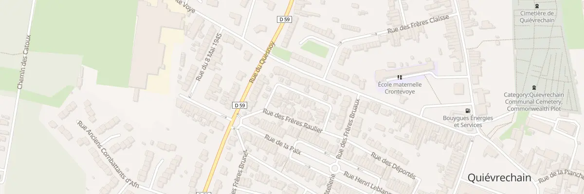 Plan du 23 Rue des Frères Raulier à Quiévrechain