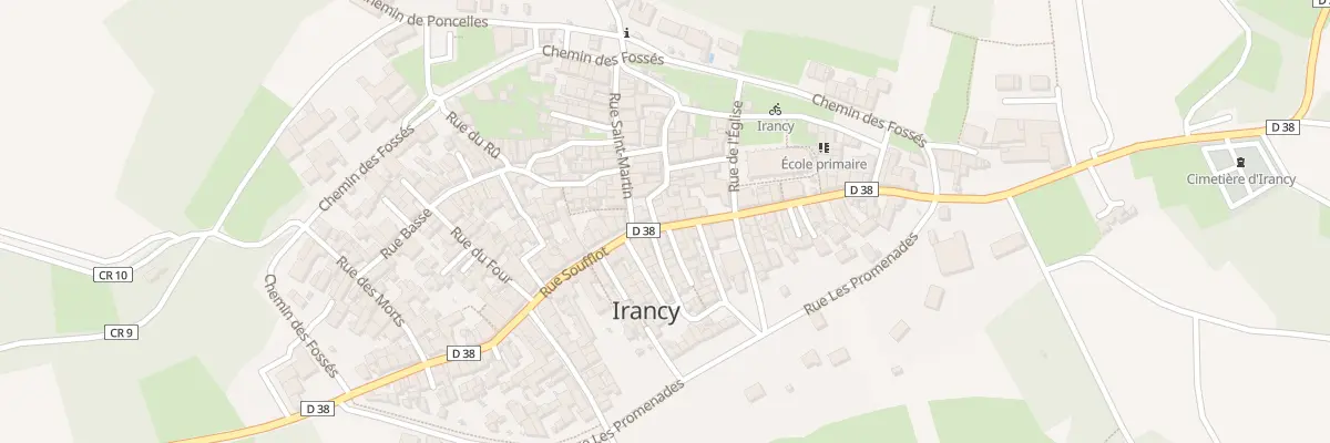 Plan du 45 Rue Soufflot à Irancy