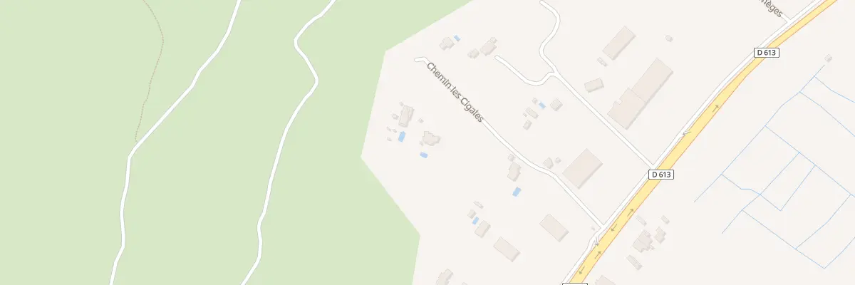 Plan du 221 Che des Cigales à Poussan