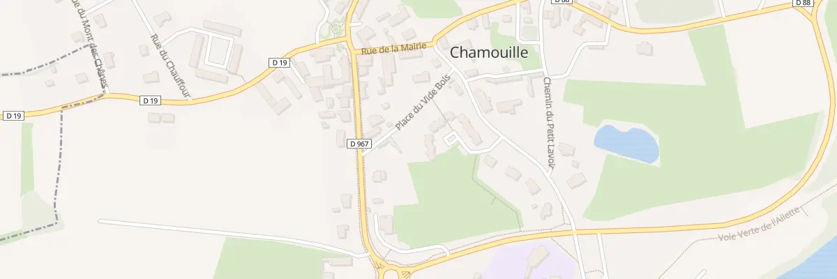 Plan du 8 Rue du Dix-Huit Juin 1940 à Chamouille
