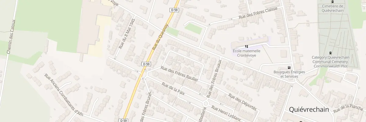 Plan du 21 Rue des Frères Raulier à Quiévrechain