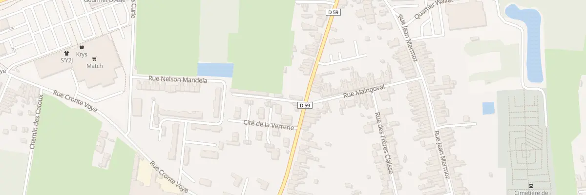 Plan du 93 Rue du Quesnoy à Quiévrechain