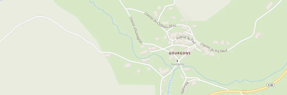 Plan du 1 Che de Daussagnes à Laubert