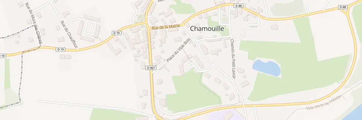 Plan du 7 Rue du Dix-Huit Juin 1940 à Chamouille