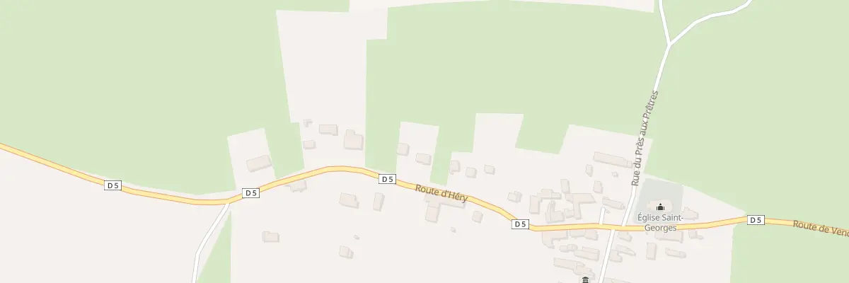 Plan du 16B Rte d’Héry à Rouvray