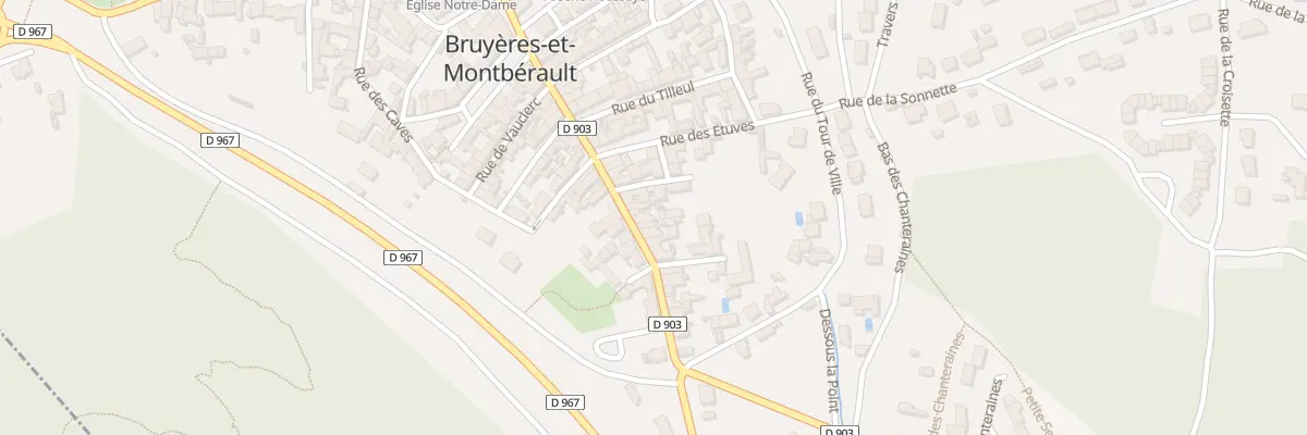 Plan du 29 Rue Porte de Reims à Bruyères-et-Montbérault