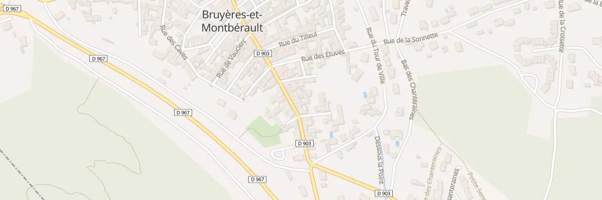 Plan du 33 Rue Porte de Reims à Bruyères-et-Montbérault