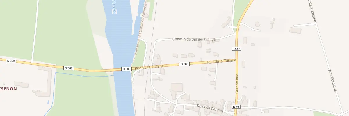 Plan du 14 Rue de la Tuilerie à Prégilbert