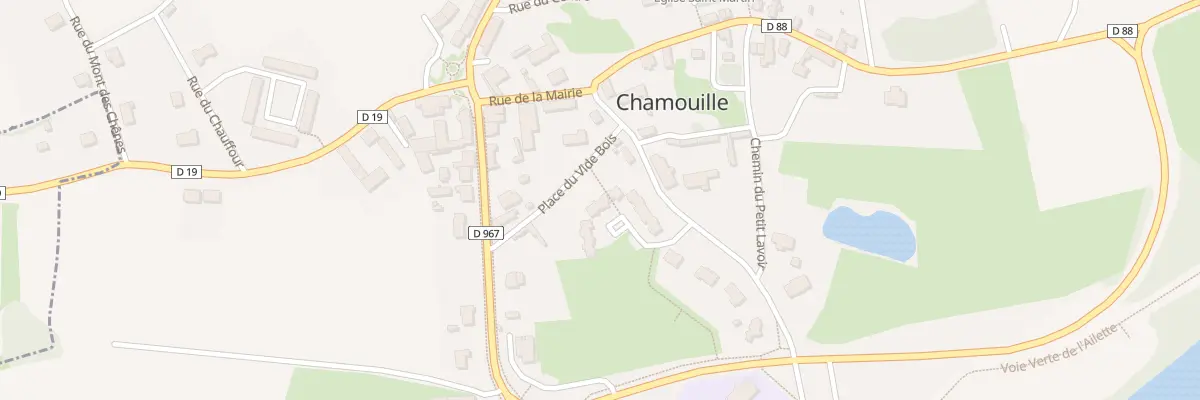 Plan du 6 Rue du Dix-Huit Juin 1940 à Chamouille