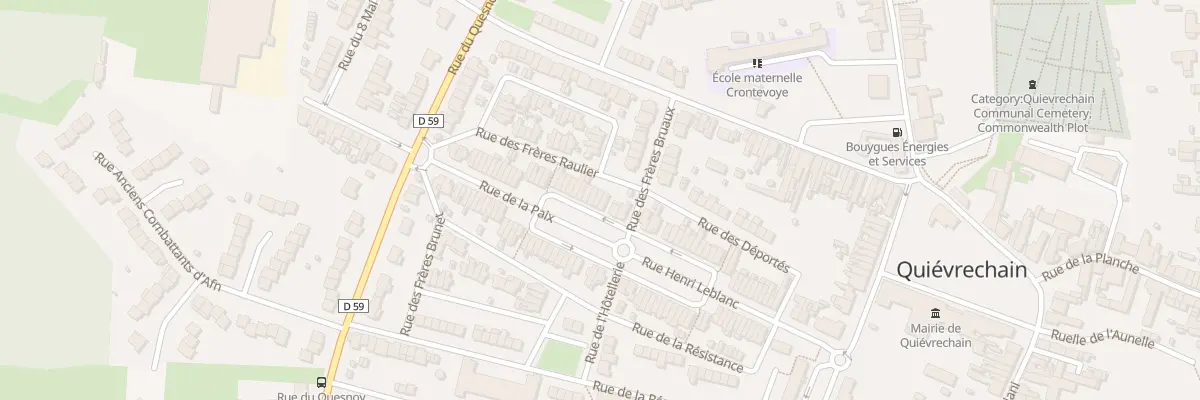 Plan du 25 Pl du President Doumer à Quiévrechain