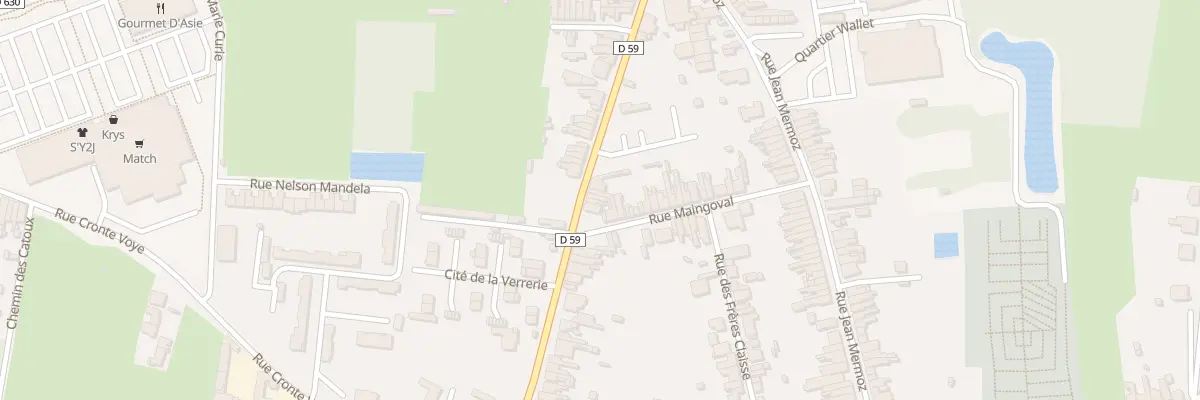 Plan du 50 Rue du Quesnoy à Quiévrechain
