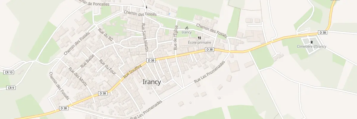 Plan du 1 Ptr Pte Rue de l’Eglise à Irancy