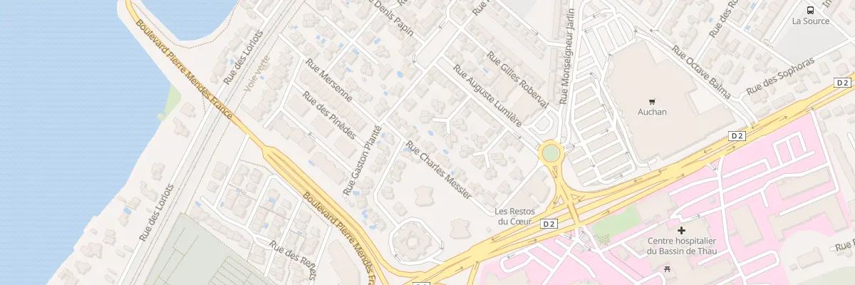 Plan du 20 Rue Charles Messier à Sète