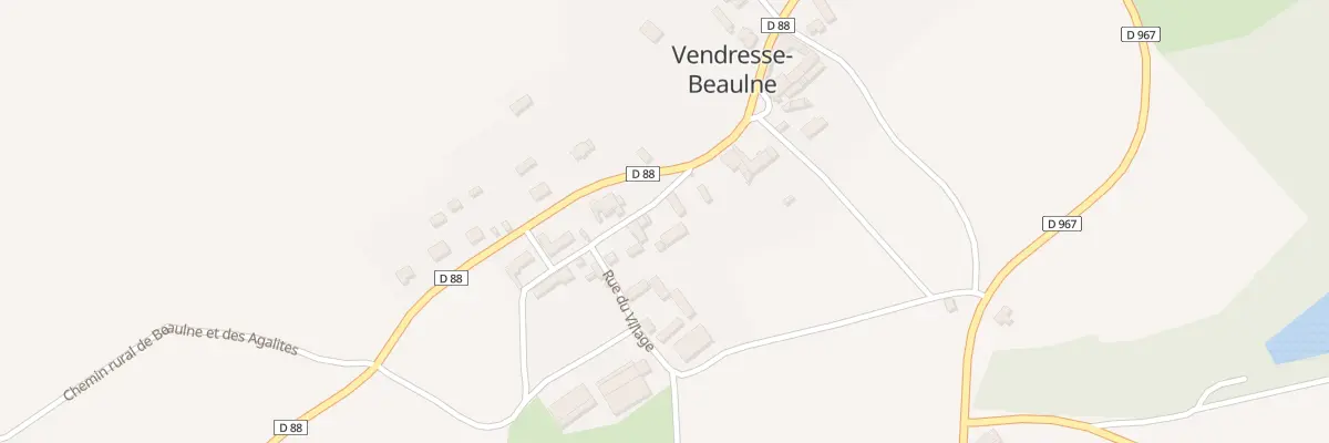 Plan du 1 Rue du Village Blessé à Vendresse-Beaulne
