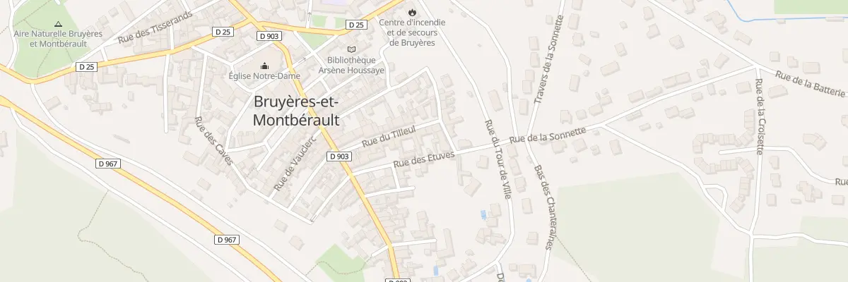 Plan du 14 Rue du Tilleul à Bruyères-et-Montbérault