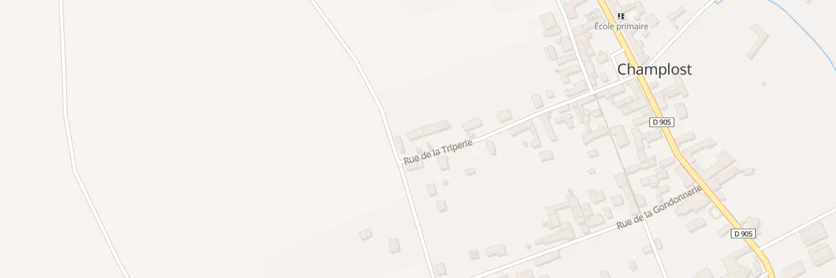 Plan du 10 Rue de la Triperie à Champlost