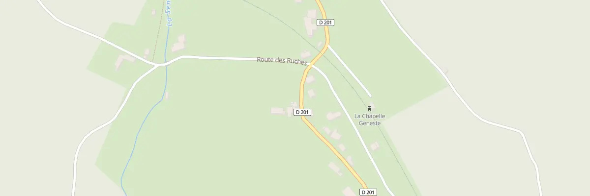 Plan du 40 Rte du Viaduc à La Chapelle-Geneste