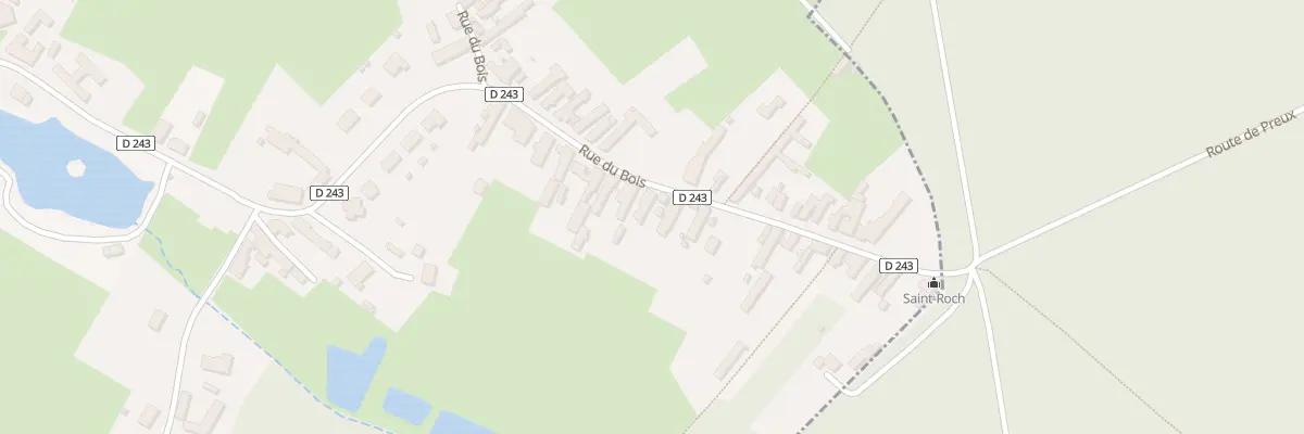 Plan du 58 Rue du Bois à Preux-au-Bois